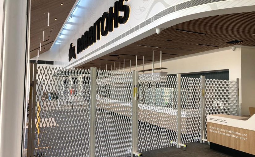 Heavy Duty lockable Crowd Control Barriers for Heffron Community Centre