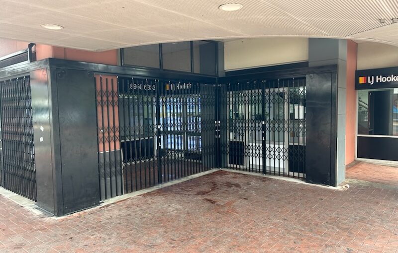 Stylish Commercial Folding doors provide a deterrent against break and enter
